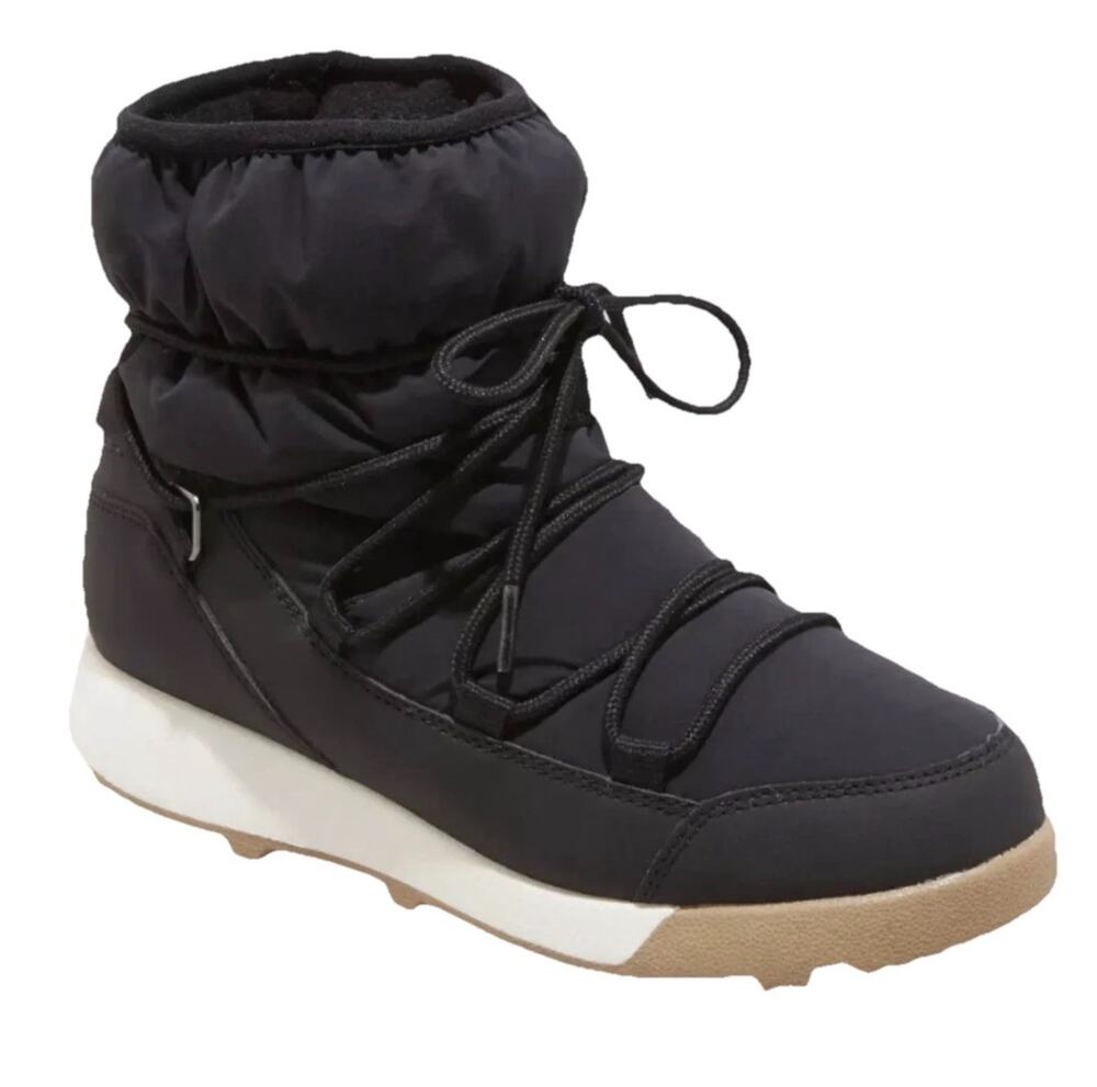 Women's Cara Black Winter Boots Water-repellent Size 7